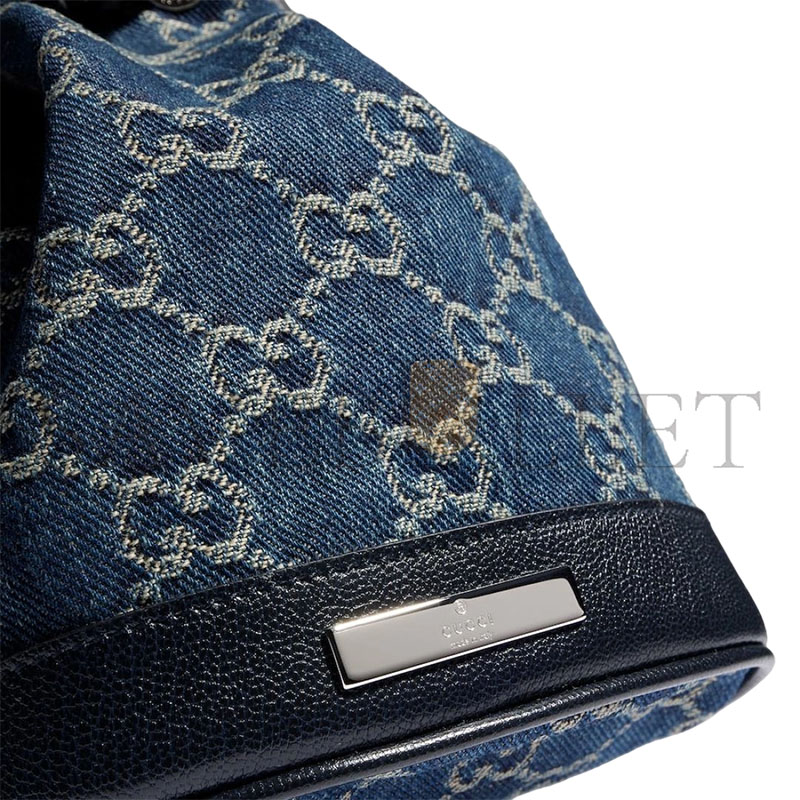 GUCCI MINI BUCKET BAG WITH GUCCI PLAQUE 875802 (19.5*15.5*10.5cm)